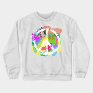 Retro Peace Sign Crewneck Sweatshirt